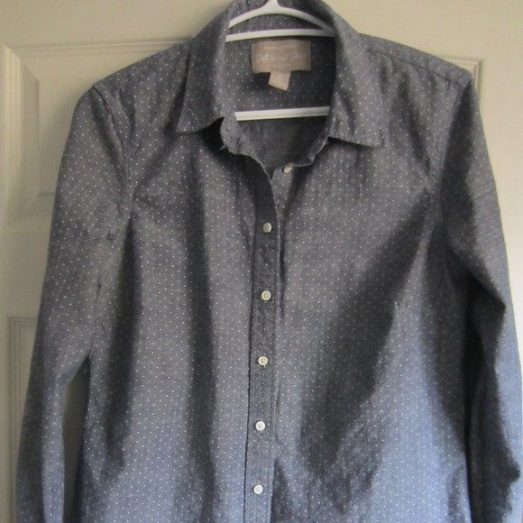Banana Republic Denim Chambray Dress Shirt - Picture 1 of 5